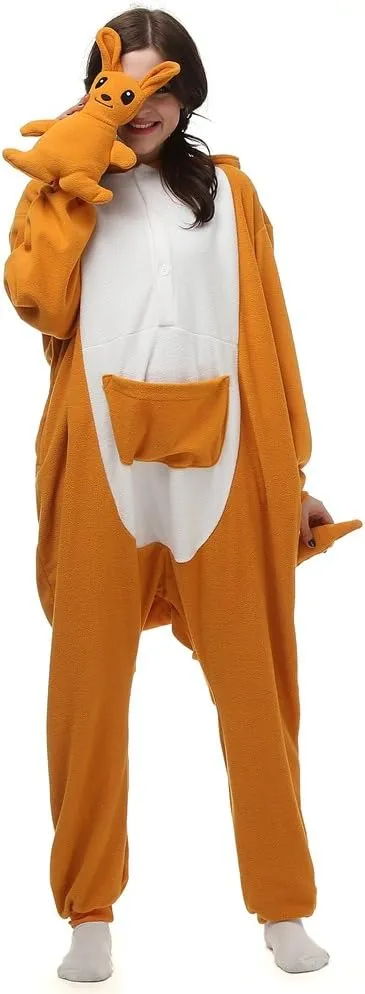 Unisex Adult Onesie Pajamas Cosplay Animal One Piece Halloween Costume Sleepwear Homewear