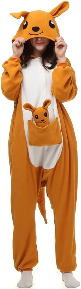 Unisex Adult Onesie Pajamas Cosplay Animal One Piece Halloween Costume Sleepwear Homewear