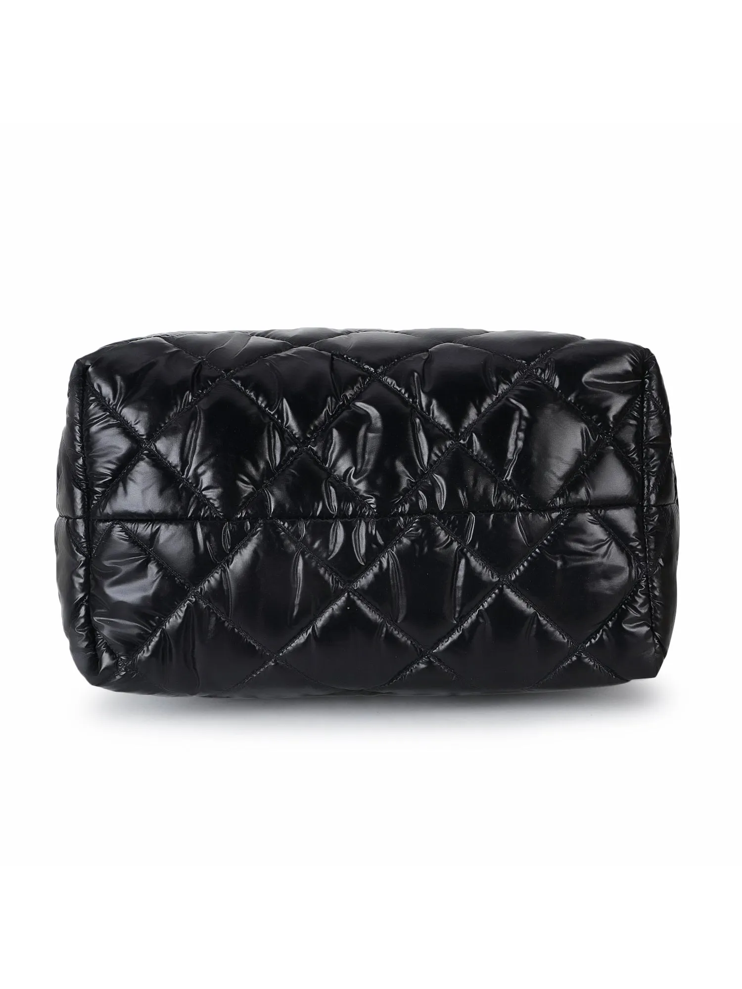 Uno Quilted Polyester Diamond Self Design Handheld Bag