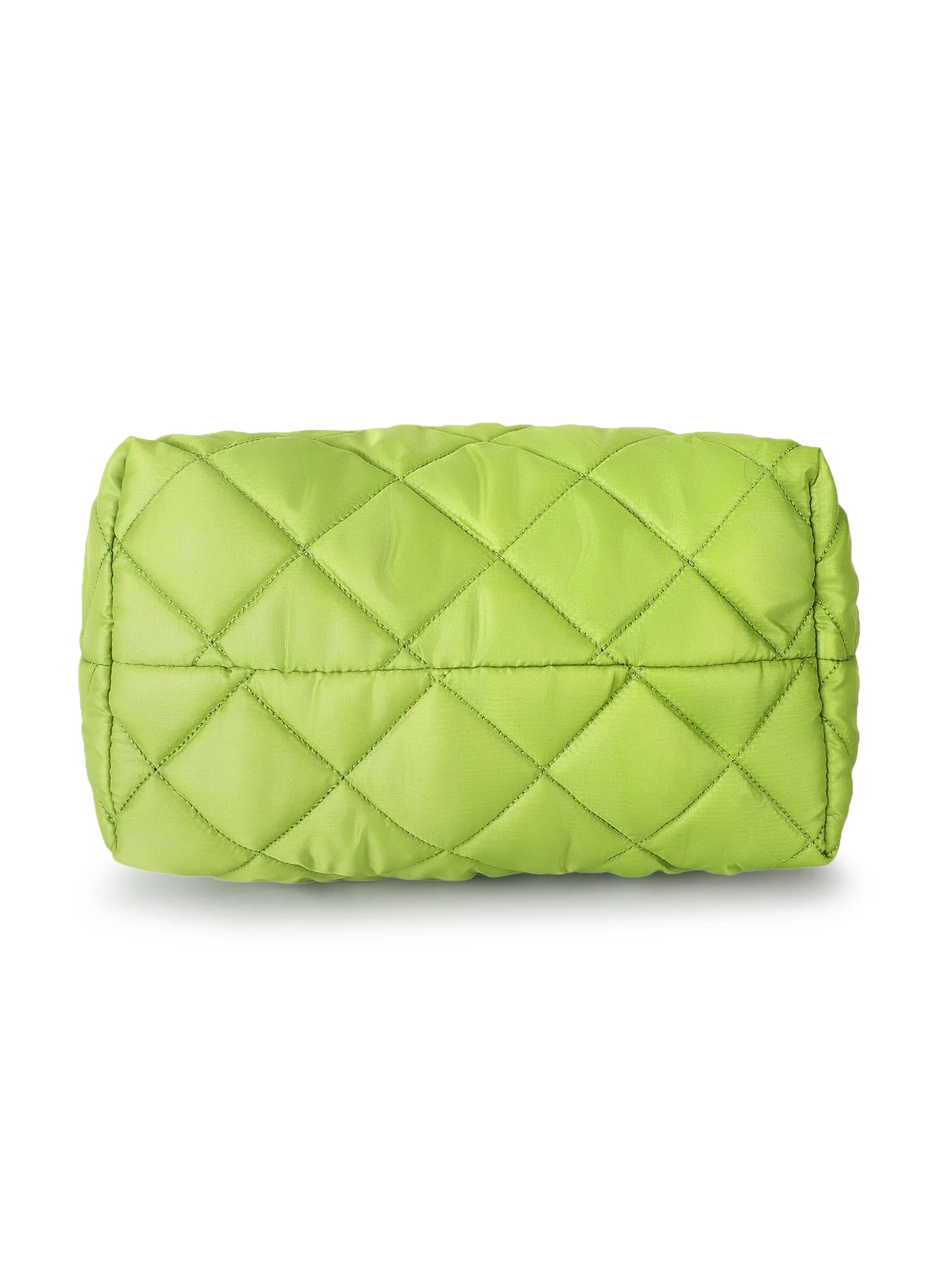 Uno Quilted Polyester Diamond Self Design Handheld Bag
