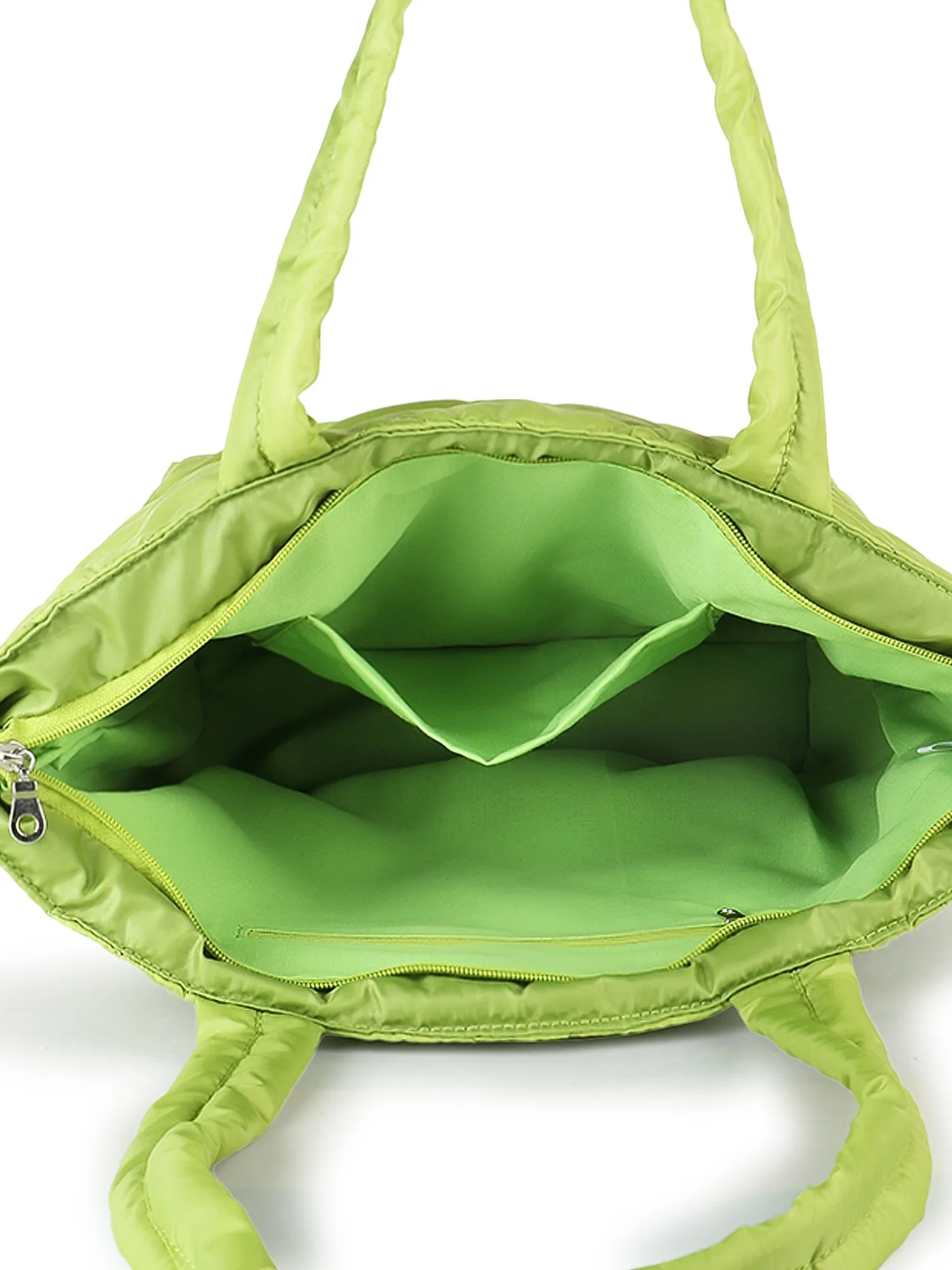 Uno Quilted Polyester Diamond Self Design Handheld Bag