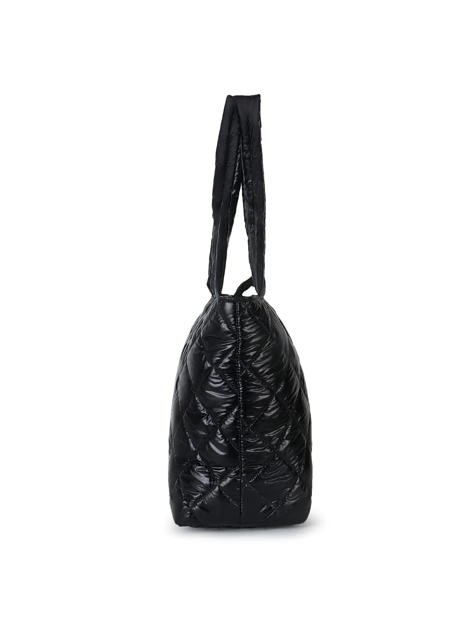 Uno Quilted Polyester Diamond Self Design Handheld Bag