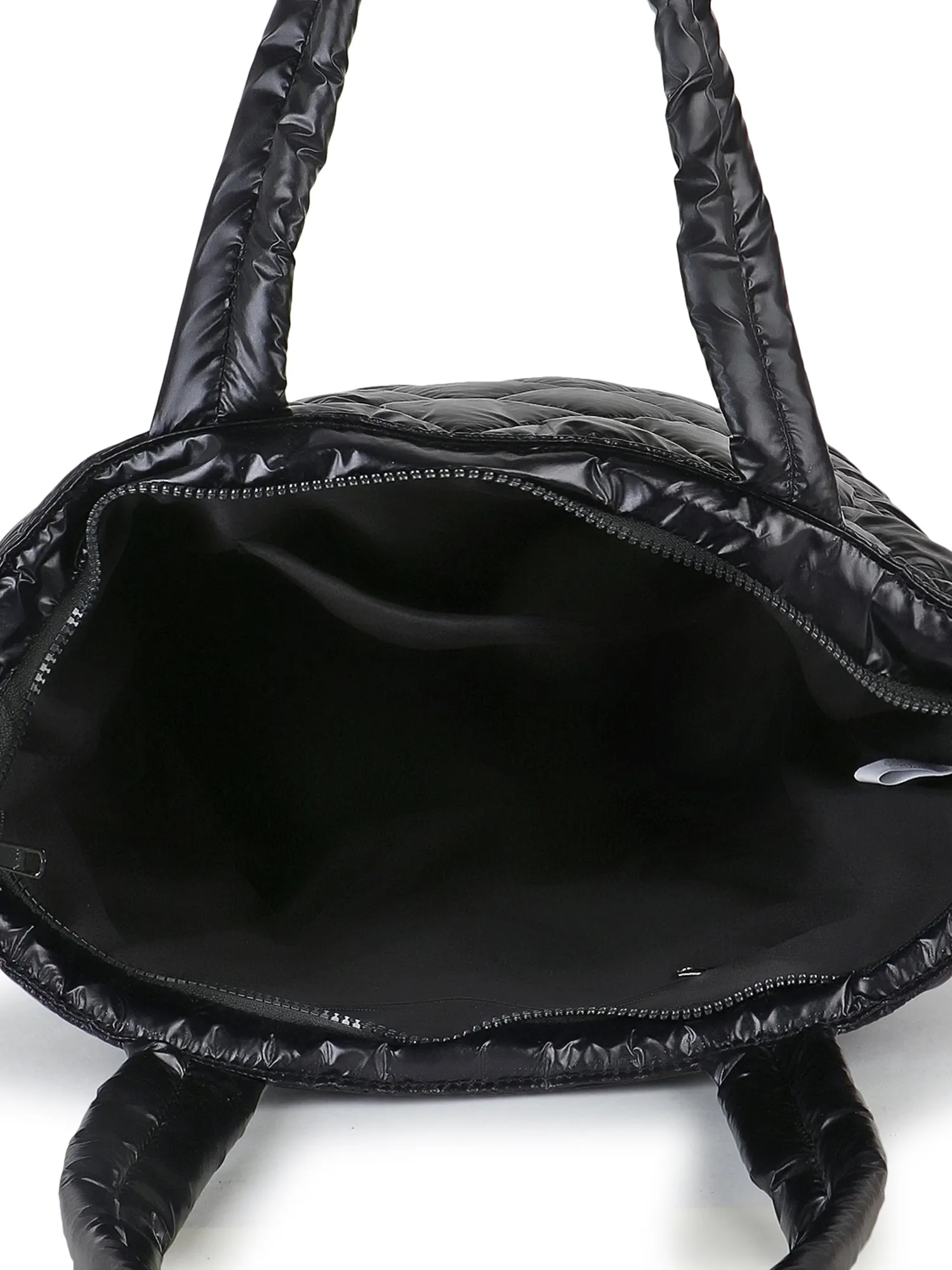 Uno Quilted Polyester Diamond Self Design Handheld Bag