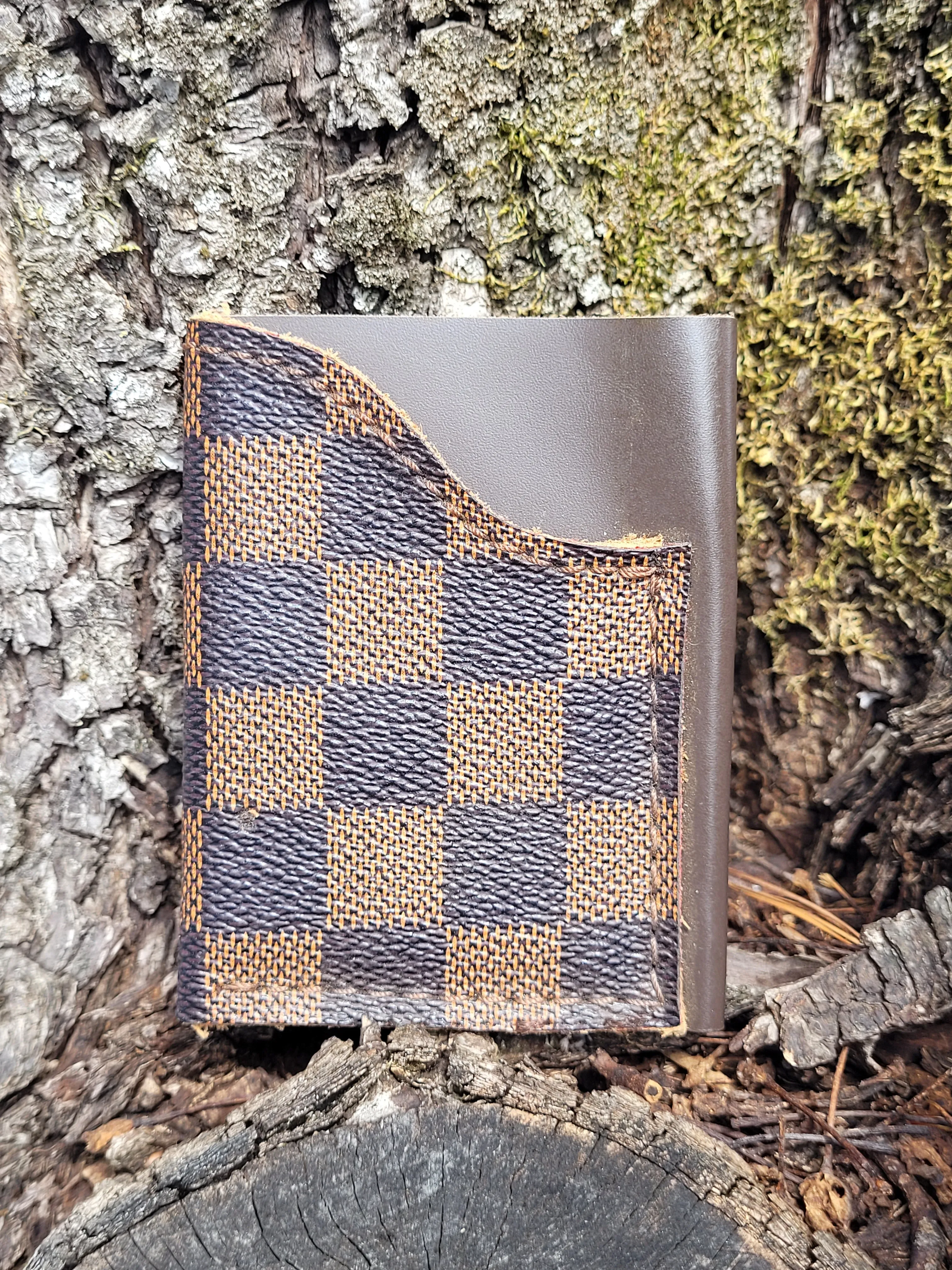 Upcycled Checkered Minimalist Wallet