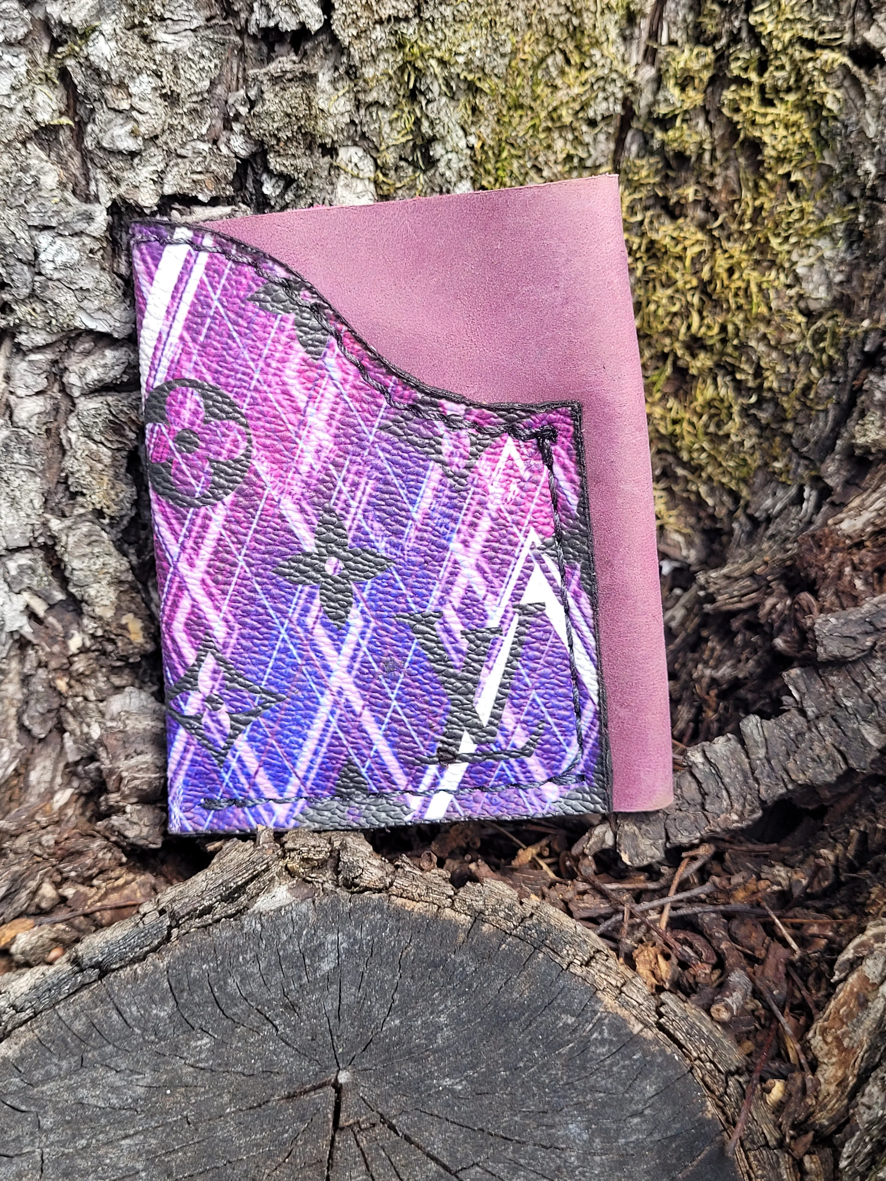 Upcycled OG Purple Minimalist Wallet
