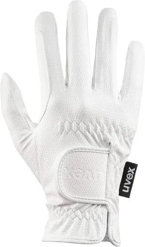 Uvex Sportstyle - Horse Riding Gloves with Classic Design - Touchscreen Compatible, Elastic & Breathable - White - Size 5