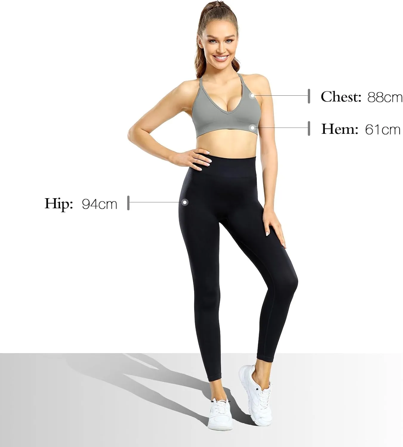 V-Neck Sports Bra for Women Adjustable Strappy Yoga Bra Spaghetti Strap Padded Workout Bra S-XL Low Impact Seamless Bralettes