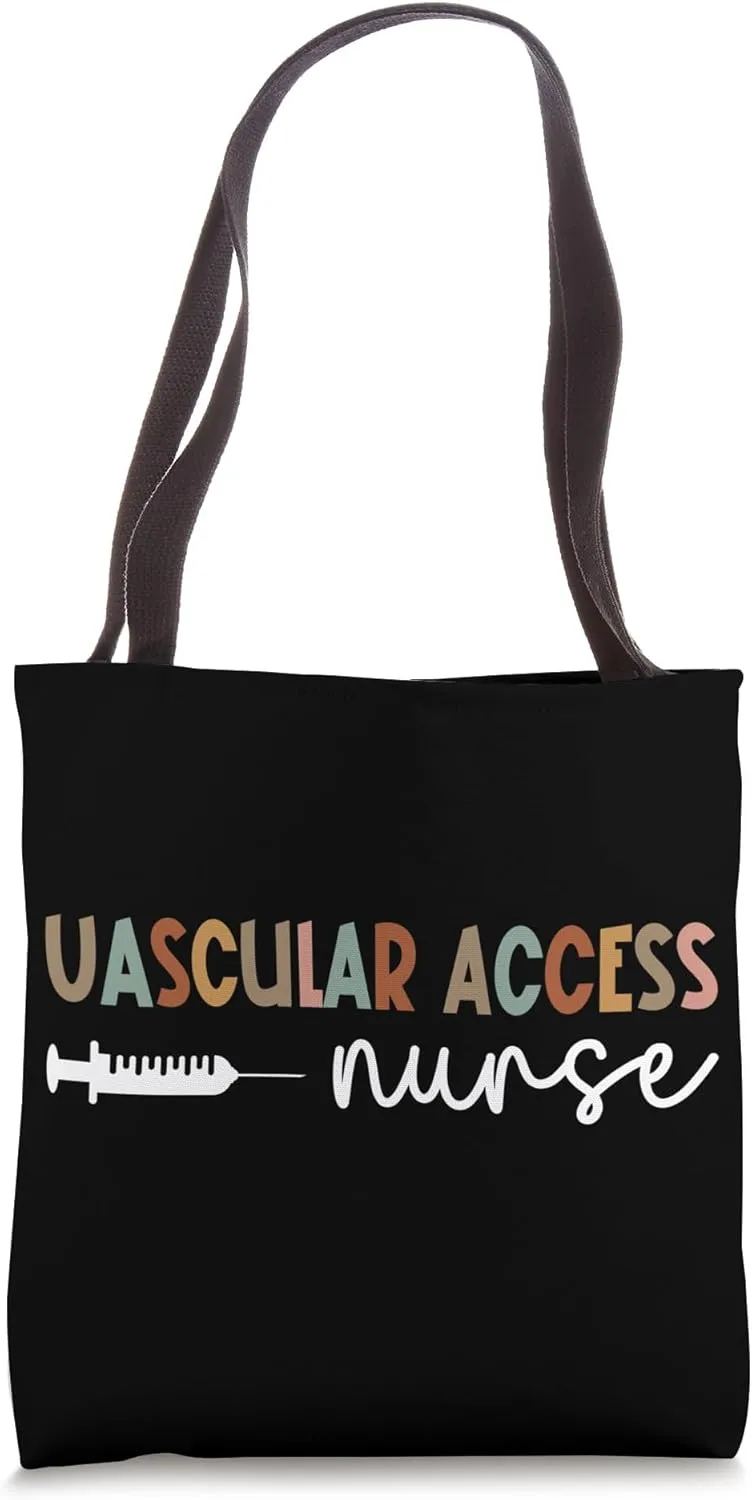 Vascular Access Nurse Boho Vascular Access Nursing Tote Bag