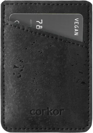 Vegan Front Pocket Wallet Men Minimalist Slim Cards Eco Durable Cork
