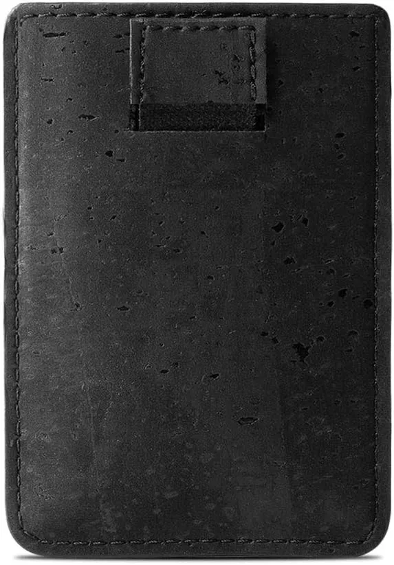 Vegan Front Pocket Wallet Men Minimalist Slim Cards Eco Durable Cork
