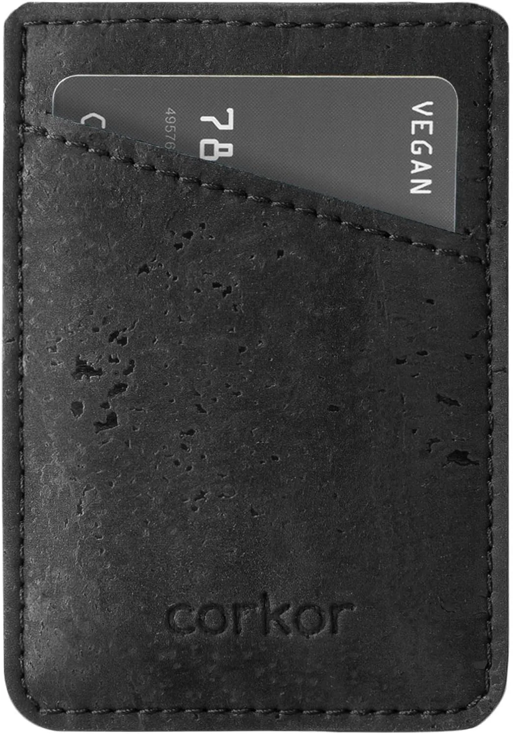 Vegan Front Pocket Wallet Men Minimalist Slim Cards Eco Durable Cork