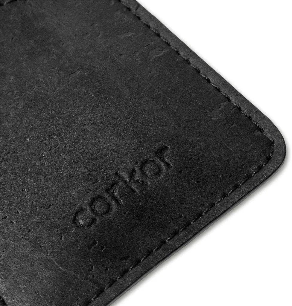 Vegan Front Pocket Wallet Men Minimalist Slim Cards Eco Durable Cork