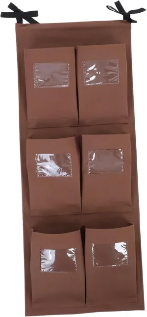 Vertical Rag Bag Janitorial Cleaning Cart Bag Labels Clean Supplies Organizer