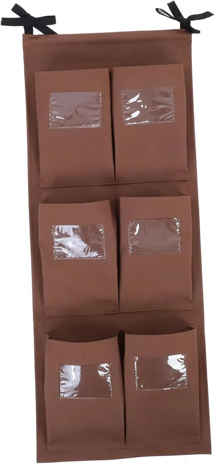 Vertical Rag Bag Janitorial Cleaning Cart Bag Labels Clean Supplies Organizer
