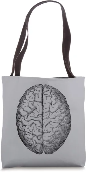 Vintage Human Brain Medical Anatomy Tote Bag