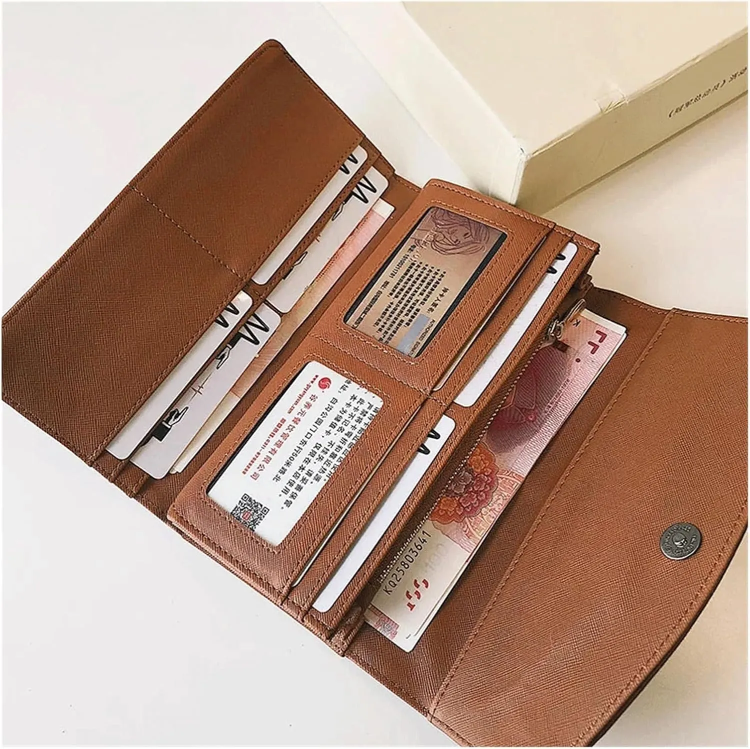 Vintage Wallet Women Long PU Leather Wallet Female Clutch Purse Female Phone Bag Girl Card Bags Ladies purse