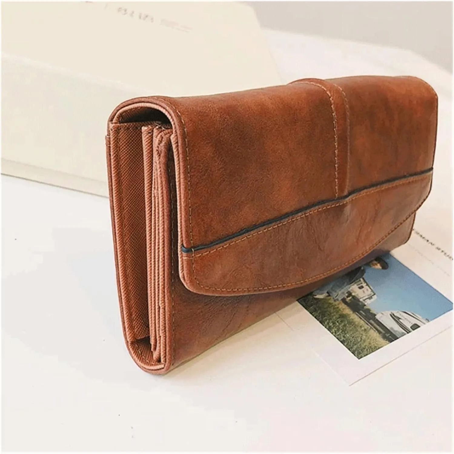Vintage Wallet Women Long PU Leather Wallet Female Clutch Purse Female Phone Bag Girl Card Bags Ladies purse