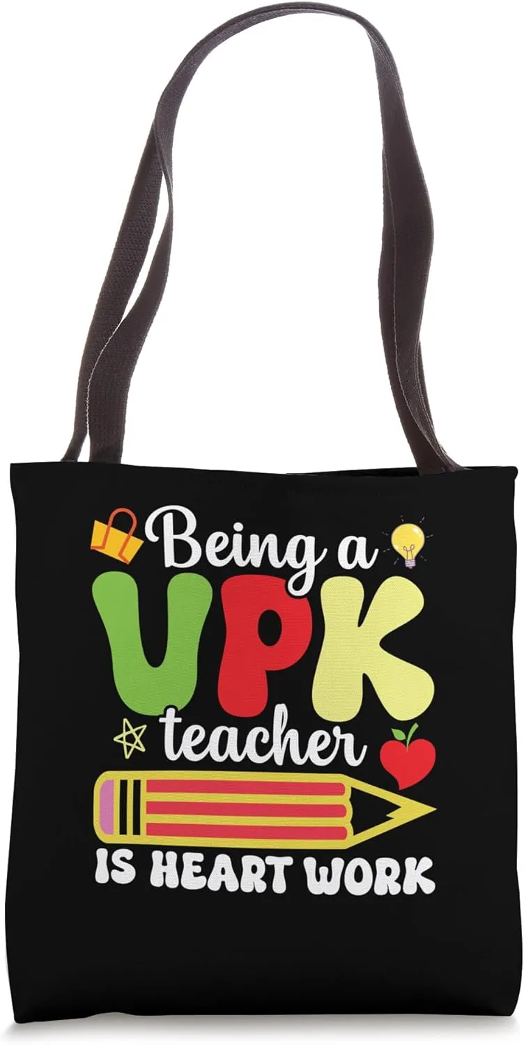 VPK Student Prekindergarten Heart Work VPK Squad VPK Teacher Tote Bag