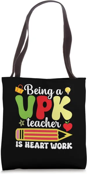 VPK Student Prekindergarten Heart Work VPK Squad VPK Teacher Tote Bag