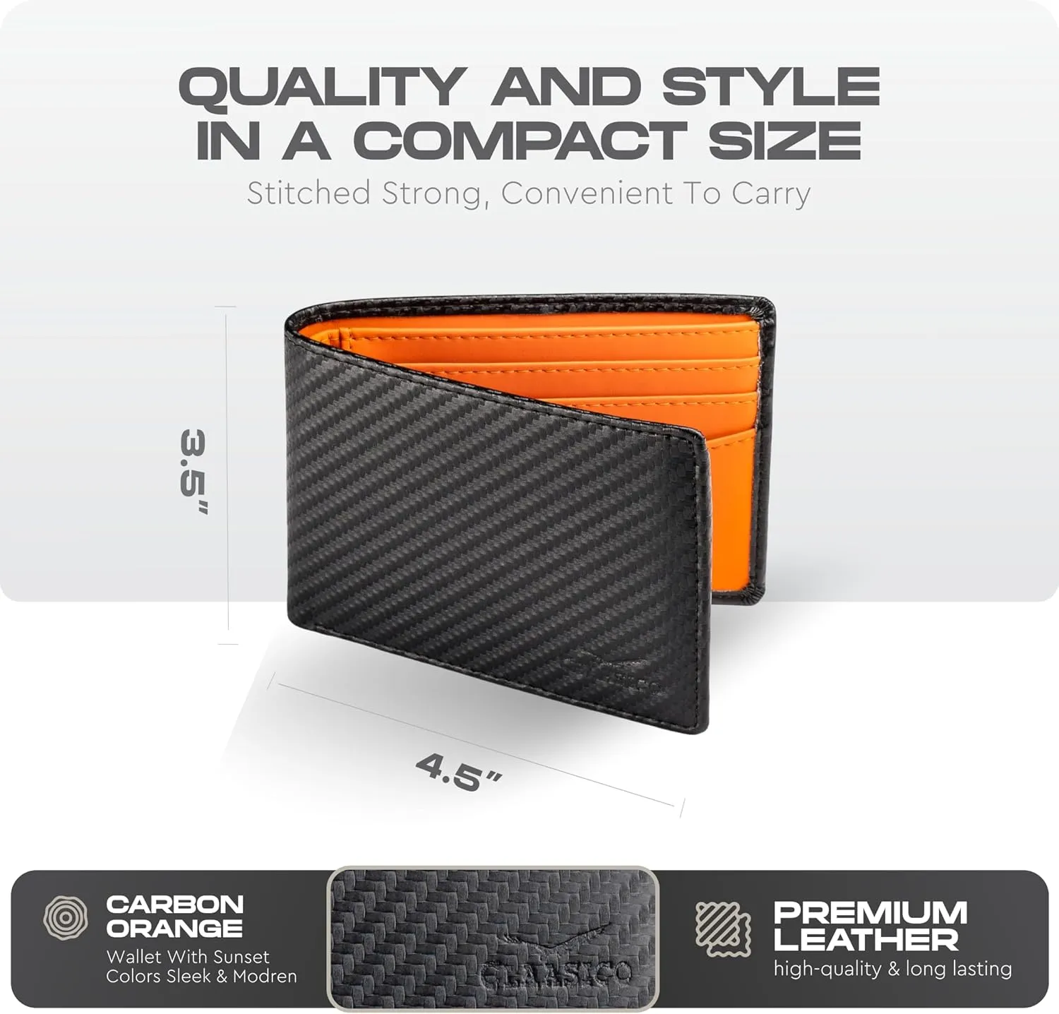 Wallet for Men’s - Genuine Leather Slim Bifold RFID Wallet - Gift for Men Packed in Stylish Gift Box