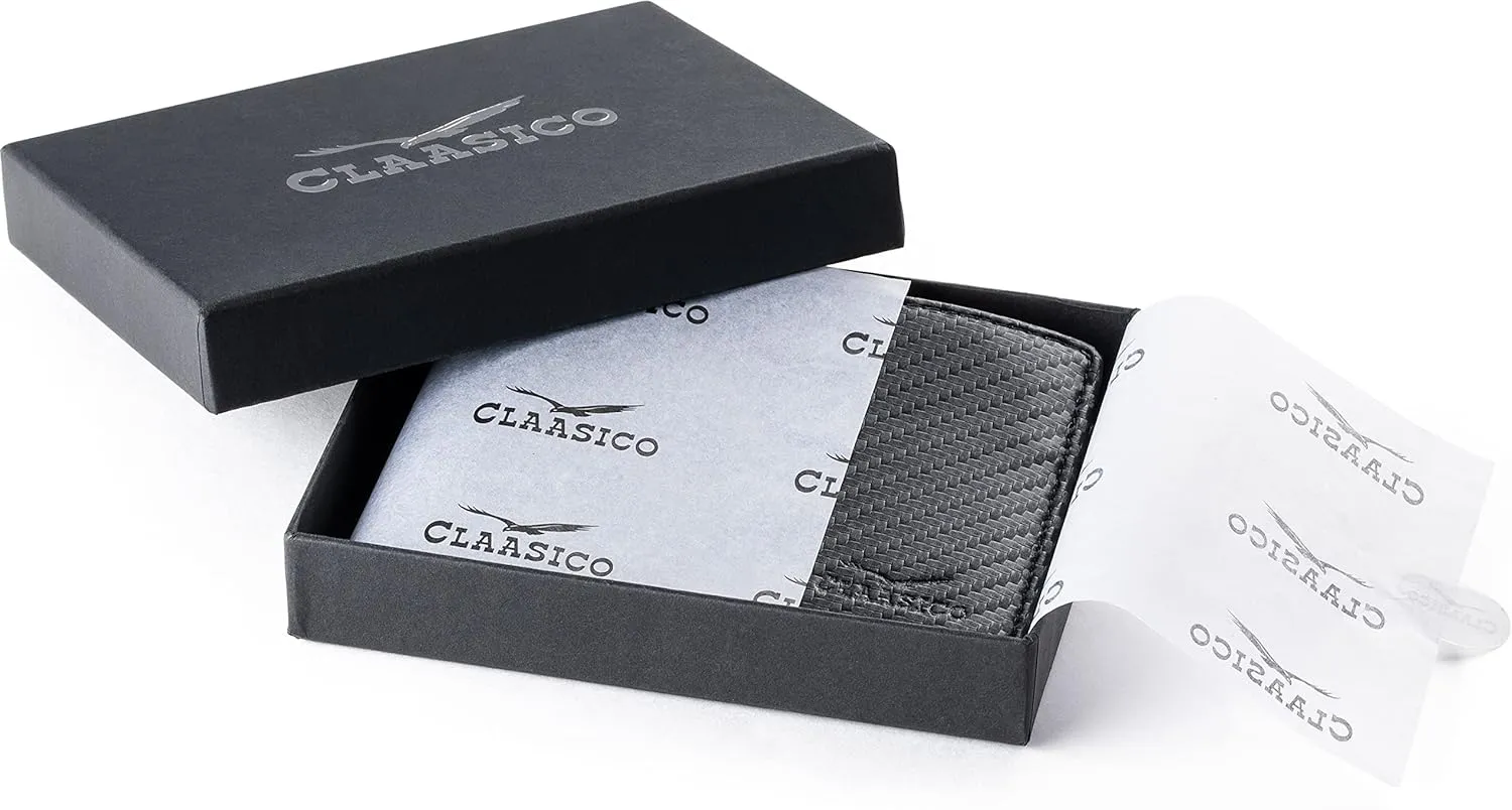 Wallet for Men’s - Genuine Leather Slim Bifold RFID Wallet - Gift for Men Packed in Stylish Gift Box
