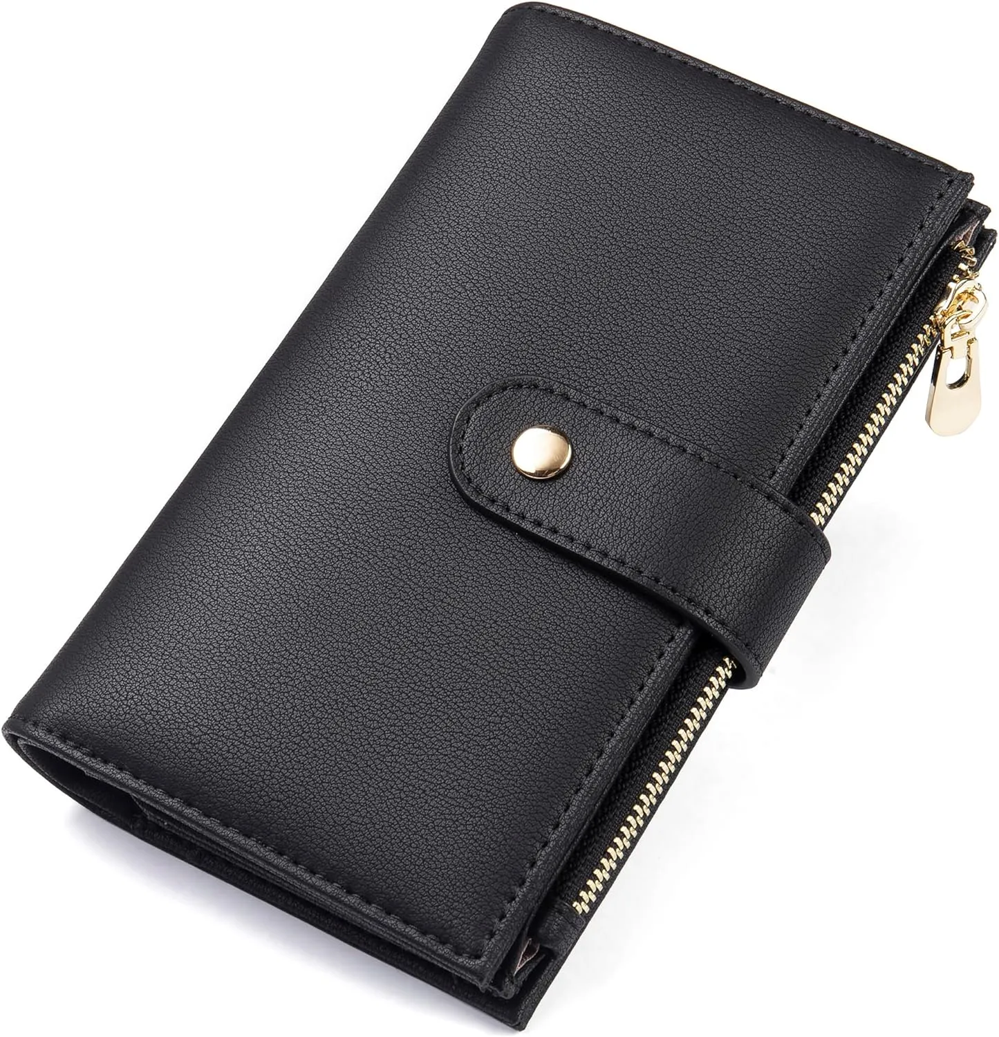 Wallet Women RFID Blocking Leather Trifold Clutch Wallet Credit Card Holder Ladies Travel Wallet Purse with Pen Holder