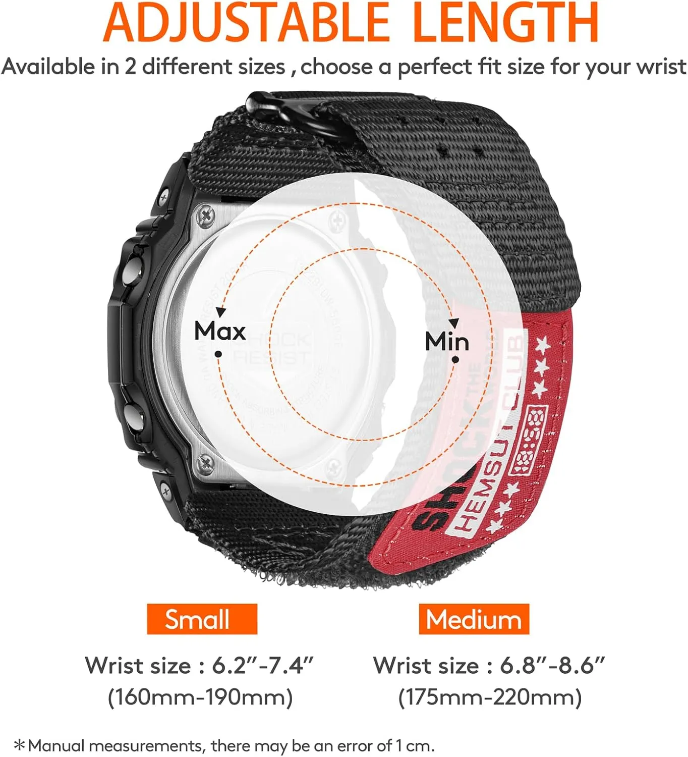 Watch Band Strap for Casio Mens G-Shock DW-5600/5700/6900/8900,GA-100,GW-6900,GAX100,GD100/110/120 Upgraded Buckles 16MM Nylon Watch Band