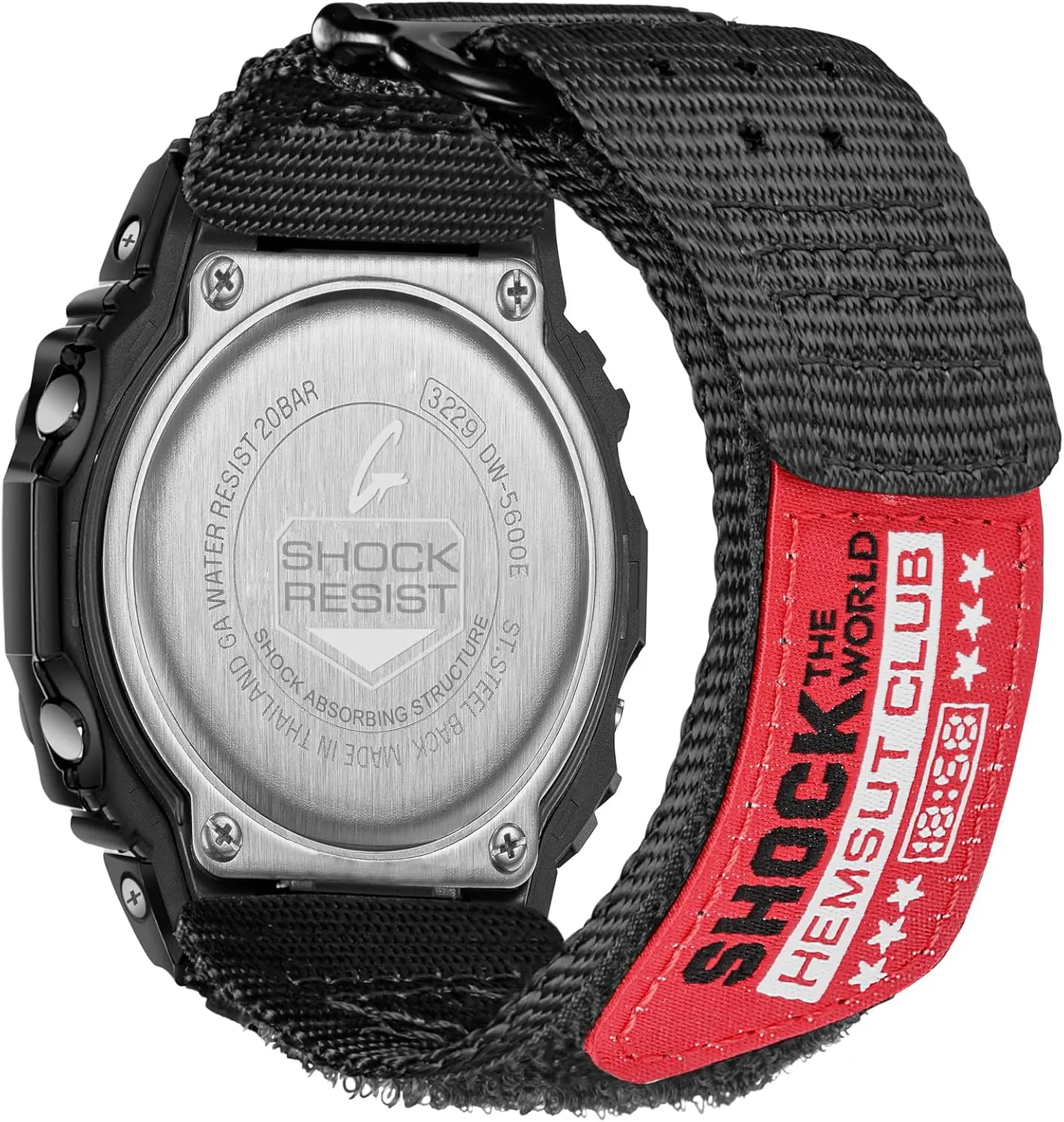 Watch Band Strap for Casio Mens G-Shock DW-5600/5700/6900/8900,GA-100,GW-6900,GAX100,GD100/110/120 Upgraded Buckles 16MM Nylon Watch Band
