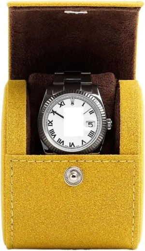 Watch Box Watch Storage Watch Box Watch Case Organizer Beautiful Display Case Storage Box For Watch Jewelry Storage Box (Color : Yellow, Size : Medium)