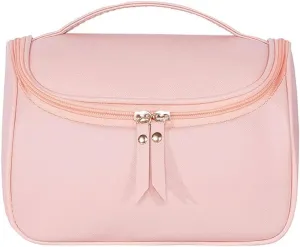 Waterproof leather portable makeup bag with metal pull PU cosmetic storage bag zipper bag