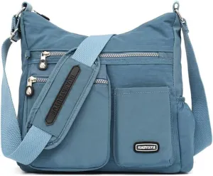 Waterproof Shoulder Bag Nylon Crossbody Bag for Women Travel Purses and Handbag Large Capacity