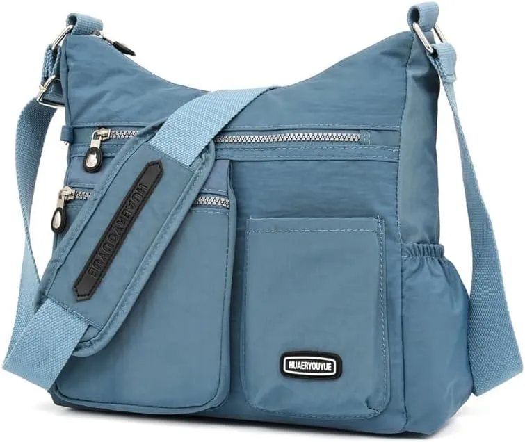 Waterproof Shoulder Bag Nylon Crossbody Bag for Women Travel Purses and Handbag Large Capacity