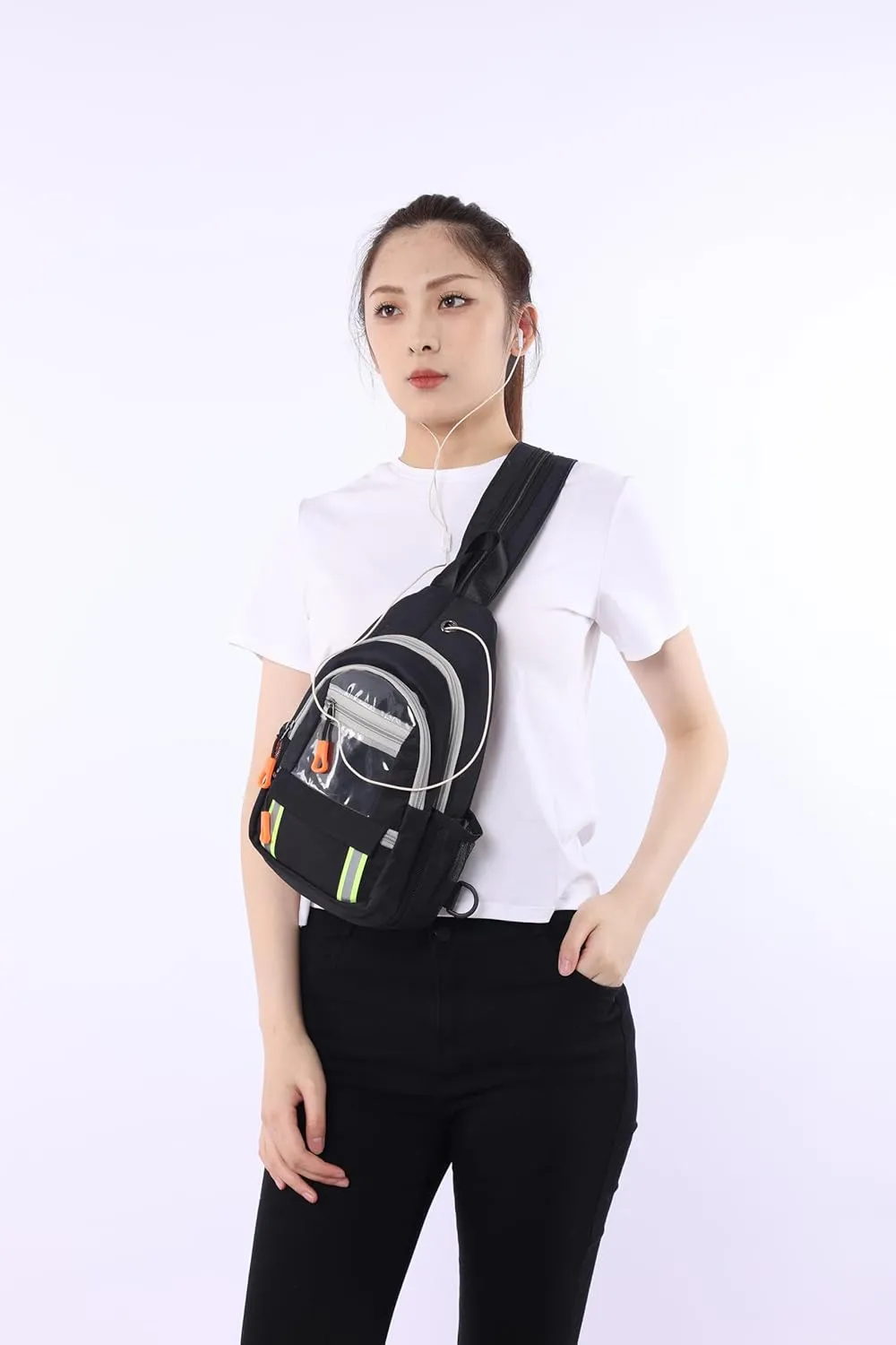 Waterproof Sling Backpack Crossbody Shoulder Bag for Women Men, Crossbody Bag Casual Daypack Travel Hiking Adjustable Chest Bag