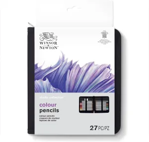 Winsor & Newton Studio Collection, 27 Piece Colour Pencil Wallet, Multi