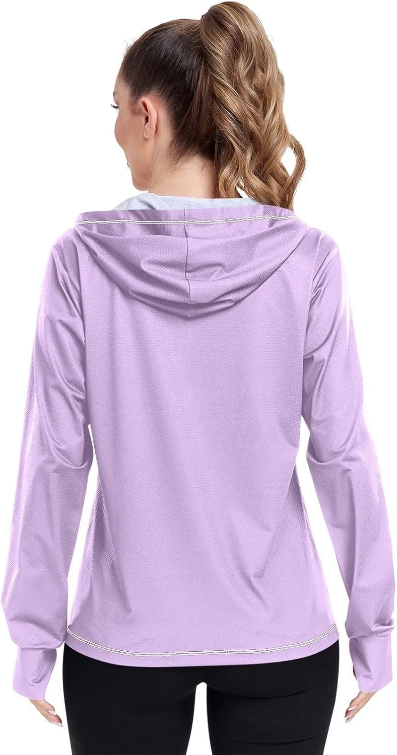 Wisteria Sun Jacket for Women Uv Protection, Upf 50  Cooling Long Sleeve Shirt Women, S-XXL