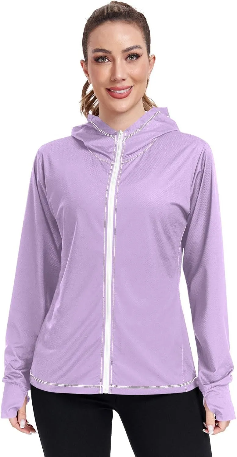 Wisteria Sun Jacket for Women Uv Protection, Upf 50  Cooling Long Sleeve Shirt Women, S-XXL