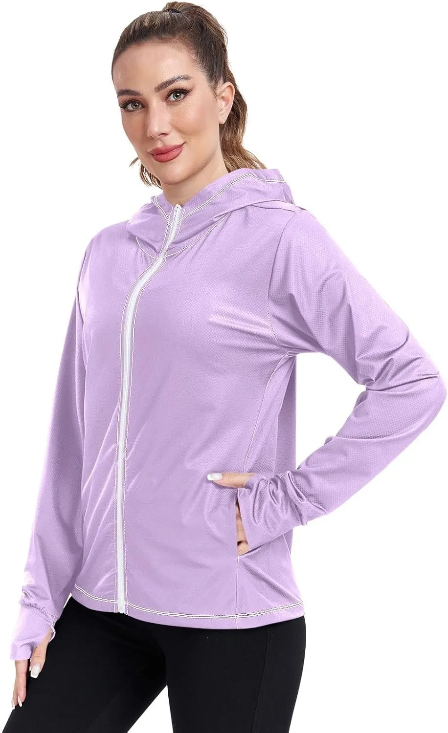 Wisteria Sun Jacket for Women Uv Protection, Upf 50  Cooling Long Sleeve Shirt Women, S-XXL