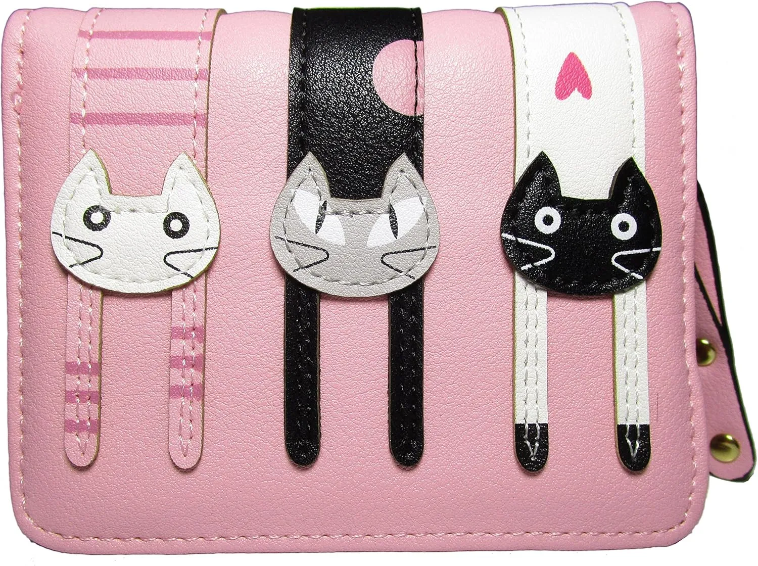 Women Cute Cat Wallet Coin Purse Bifold Wallet Clutch Bag
