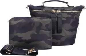 Women Nylon Crossbody Bag Large Capacity Lightweight Tote Bag Travel Shoulder Bag with Makeup Bag