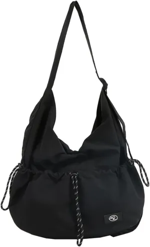 Women Nylon Shoulder Bag Waterproof Crossbody Bag Casual Handbag Lightweight Messenger Bag Top Handle Bag