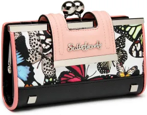 Women Wallet Leather Large Capacity Women's Handbag Large Capacity Long Wallet, with 10-card slots and clips