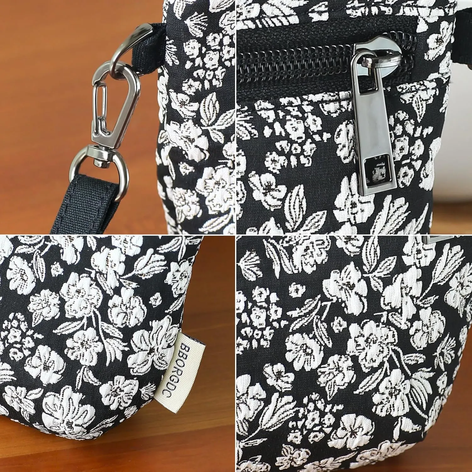 Women Zipper Wristlet Wallet with Coin Pocket