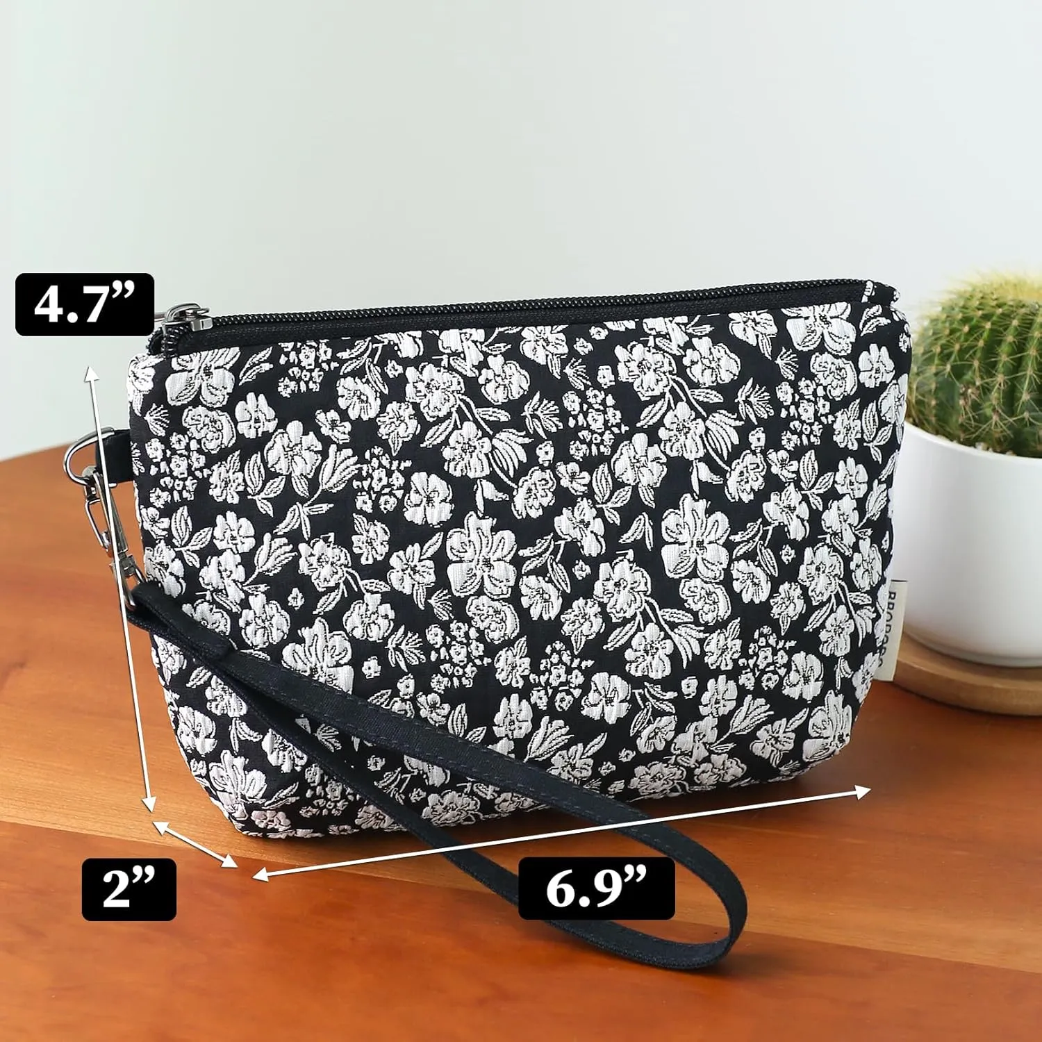 Women Zipper Wristlet Wallet with Coin Pocket