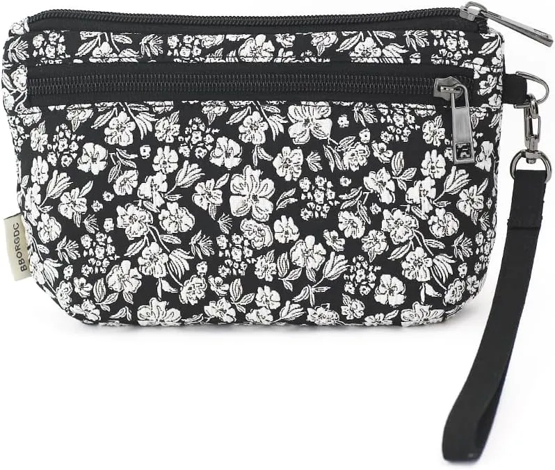 Women Zipper Wristlet Wallet with Coin Pocket