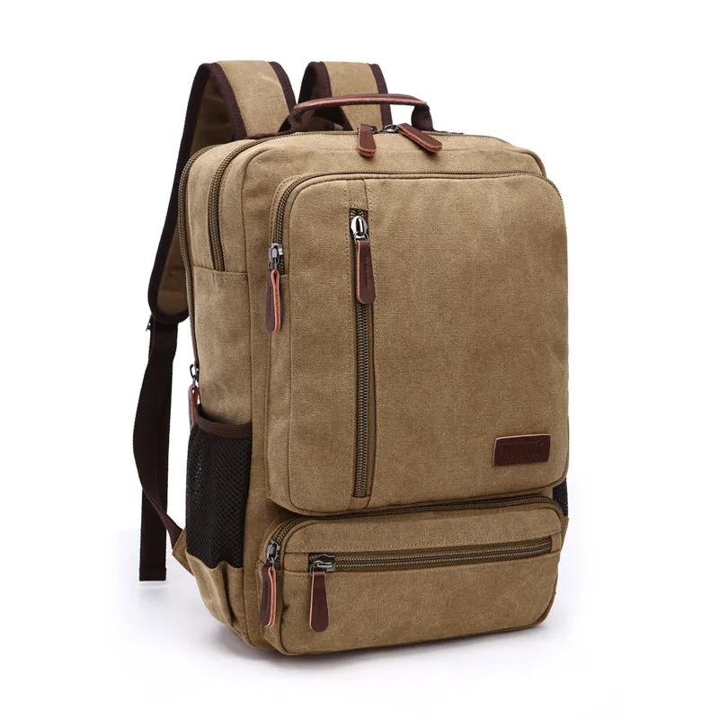 Women's & Men's Large Capacity Zipper And Retro Canvas Travel Bags