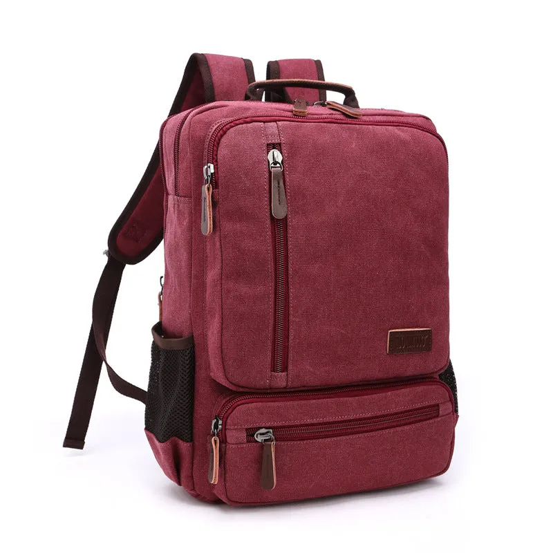 Women's & Men's Large Capacity Zipper And Retro Canvas Travel Bags