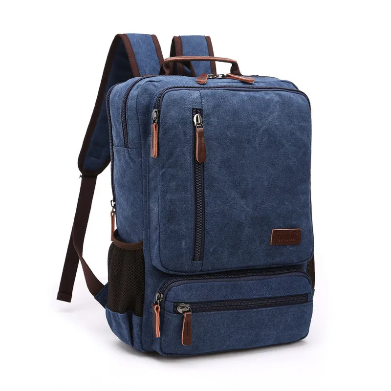 Women's & Men's Large Capacity Zipper And Retro Canvas Travel Bags