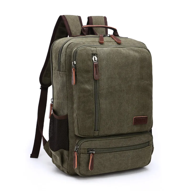 Women's & Men's Large Capacity Zipper And Retro Canvas Travel Bags