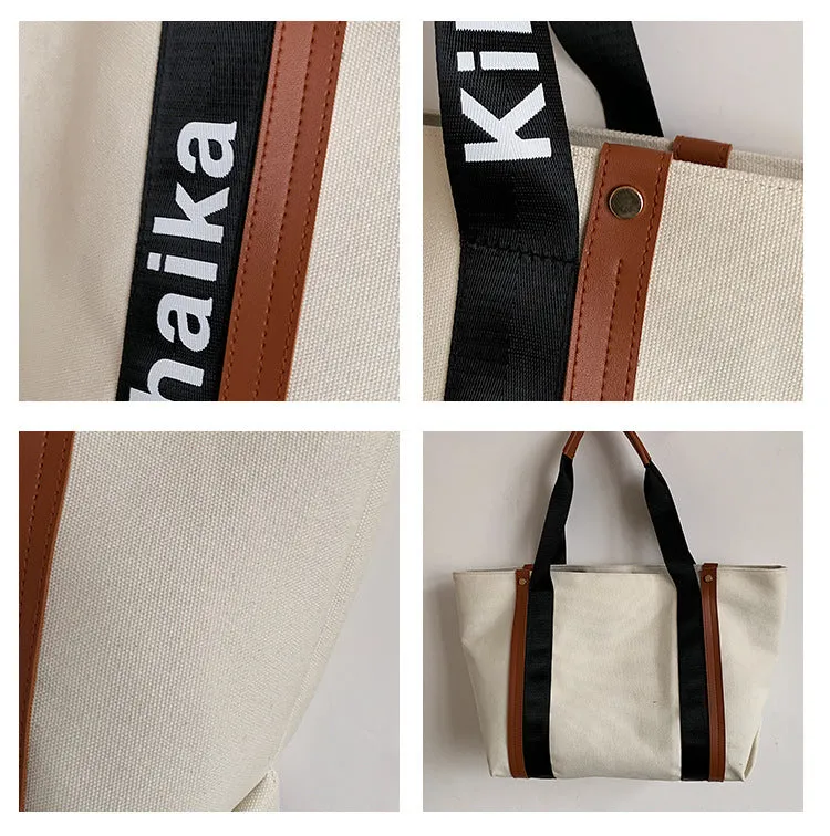 Women's Canvas Fashionable Fashion Large Capacity Portable Shoulder Bags