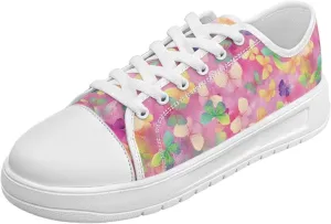 Womens Canvas Sneakers Lightweight Lace Up Fashion Comfortable Canvas Shoes Low Top Slip On Casual Tennis Walking Footwear